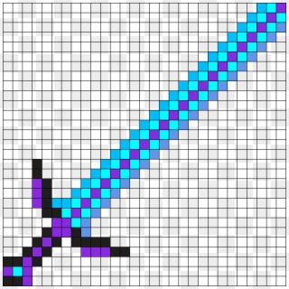 Ml92v Long Sword Perler Bead Pattern / Bead Sprite - Pikachu Hama Beads 3d Clipart