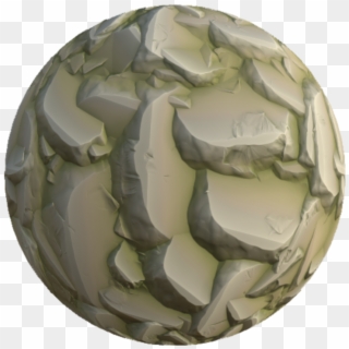 Stylized Mossy Cliff - Sphere Clipart