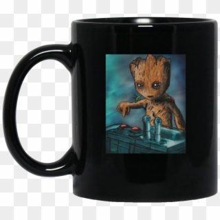 Baby Groot Death Button New Wave Tee Png Groot Death Clipart