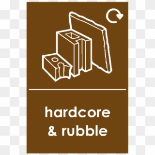 Hardcore And Rubble Waste Sticker - Used Engine Oil Label Clipart