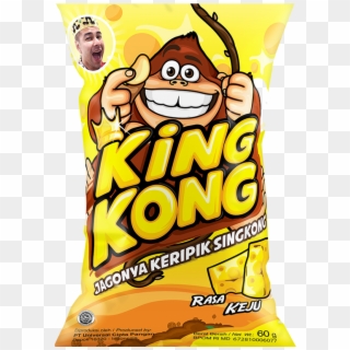 King Kong Cassava Chips Cheese Flavour - Junk Food Clipart