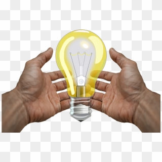 Hands, Light Bulb, Energy, Inspiration, Light, Lamp - Begging Hand Png Clipart