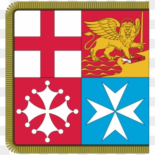 Combat Flag Of The Italian Navy - Knights Of Malta Leaders Clipart