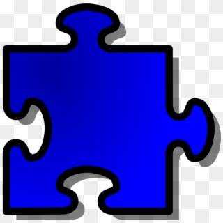 Free Vector Jigsaw Blue Puzzle Clip Art - Puzzle Piece No Background - Png Download