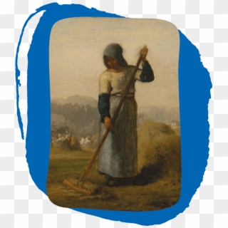 Woman With A Rake - Jean Francois Millet Woman With A Rake Clipart