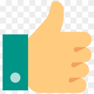 Easy Returns - Thumbs Up Icon Flat Clipart