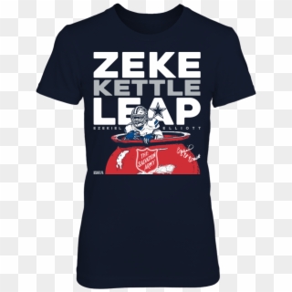 Zeke Kettle Leap T-shirt, Ezekiel Elliott Official - Chicago Bulls T Shirt Clipart