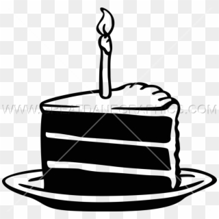 Birthday Cake Slice - Birthday Cake Slice Drawing Clipart