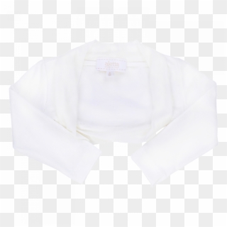 Shrug In White Jersey - Long-sleeved T-shirt Clipart