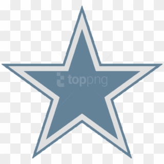 Free Png Blue Star Png Images Transparent - Dallas Cowboys Logo Black And White Clipart