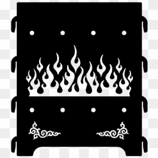 Svg Royalty Free Flat Pack Fire Pit Rrm Wall Art Clipart