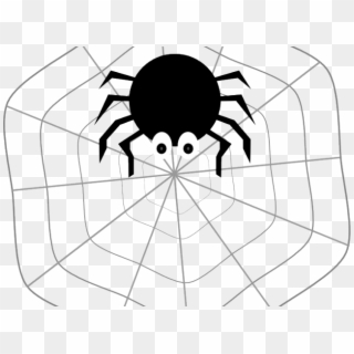 Spider Web Clipart Spier - D Araignée D Halloween - Png Download