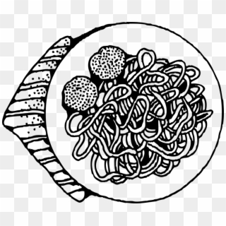 Meatball Clipart Italian Pasta - Spaghetti Clip Art - Png Download