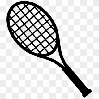 Tennis Racquet - Racket Clipart Black And White - Png Download