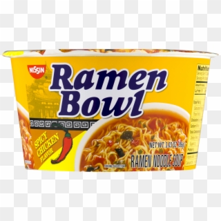 Nissin Ramen Bowl Spicy Chicken Flavor Ramen Noodle - Convenience Food Clipart