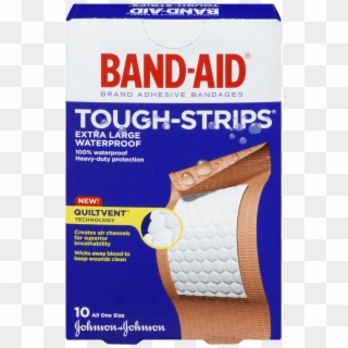 J&j Bandaid Tough Strips Xlge Bx/10 - Band Aid Tough Strips Clipart