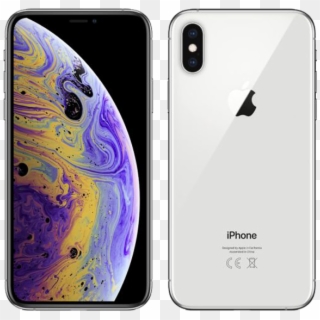 Apple Iphone Xs Max With Facetime - Iphone Xs Silver Color Clipart