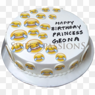 Mix Emojis Cake - Birthday Cake Clipart