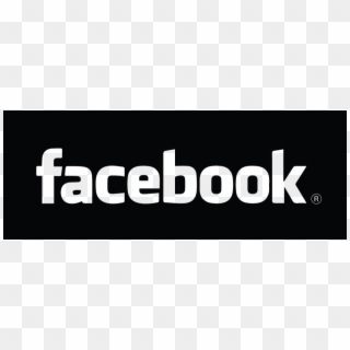 Facebook Logo Black White - Facebook Text Logo White Clipart