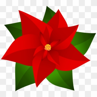Svg Clipart Poinsettia - Png Download