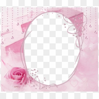 0, - Pink Transparent Oval Frames Clipart
