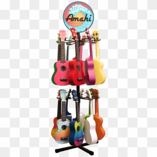 Small 16 Pc Table Top Ukulele Tree - Bass Guitar Clipart