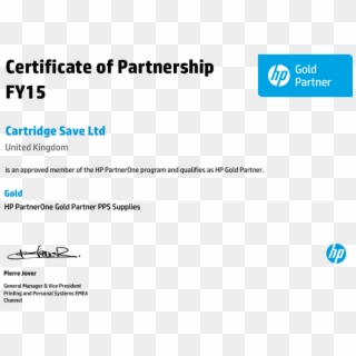 Delivery Options - Hp Partnership Certificate Clipart