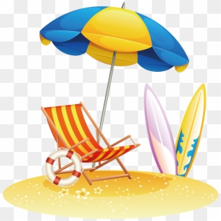 Beach Royalty - Png Transparent Beach With Umbrella Png Clipart