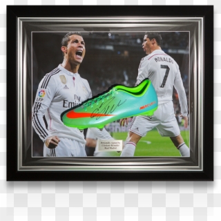 Cristiano Ronaldo Signed And Framed Nike Mercurial - Picture Frame Clipart