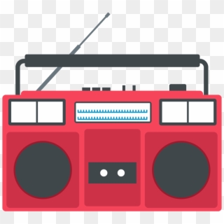 Image Freeuse Stock Boombox Clipart Cassette Tape - Boombox Vector - Png Download