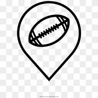 Football Field Coloring Page Clipart
