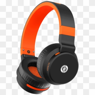 Orange Color On Headphones In-ear - Headphones Clipart