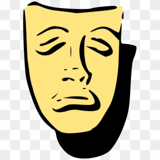 This Free Icons Png Design Of Tragedy Mask - Clip Art Transparent Png