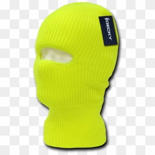Boys Girls Youth Kids Neon Ski Face Mask Facemask Png - Yellow Knit Ski Mask Clipart