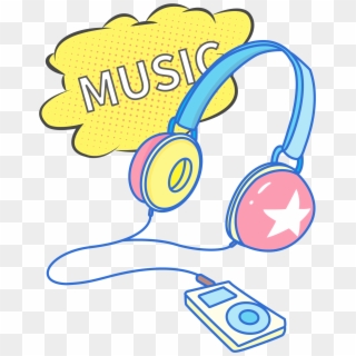Headphones Pop Fashion Music Png And Vector Image Clipart