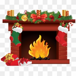Merry Christmas Clipart Fireplace - Tu Vu Le Petit Bonhomme Paroles - Png Download