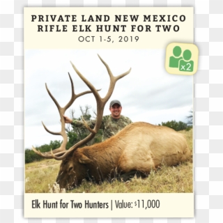 Private Land New Mexico Rifle Elk Hunt For Two - Elk Clipart