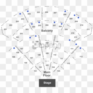 Free Png Seat Number Rosemont Theater Seating Chart - Rosemont Theater Seating Chart Concert Clipart