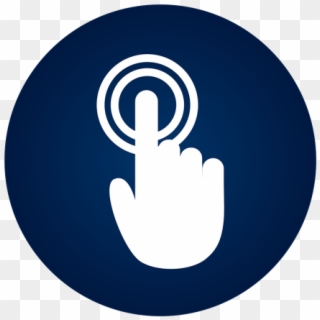 Hand Icon Sign Symbol Png And For - Click Button Icon Png Clipart