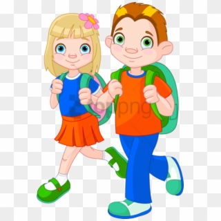 Free Png Download Success Kid Png Png Images Background - School Girl & Boy Clipart
