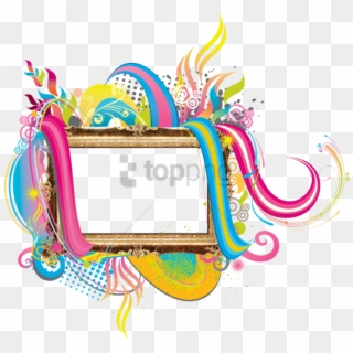 Free Png Colorful Frames And Borders Png Png Image - Colourful Photo Frames Png Clipart