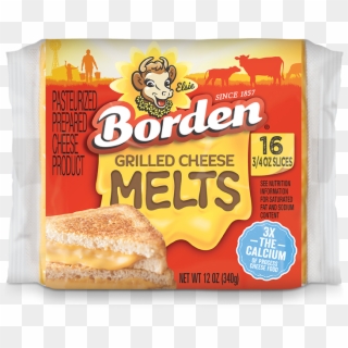 Borden Grilled Cheese Melts Color - Borden Clipart