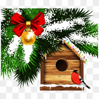View Full Size - Free Clipart Christmas Birds - Png Download