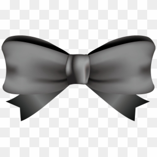 And Bowknot Shoelace Bow Black Knot Tie Clipart - Satin - Png Download