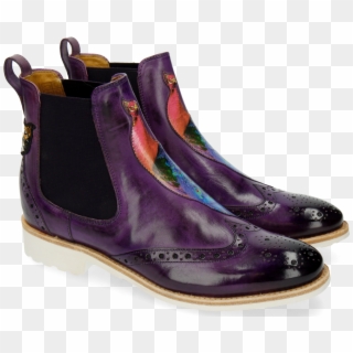 Ankle Boots Amelie 44 Purple Flame Peacock Bee Clipart