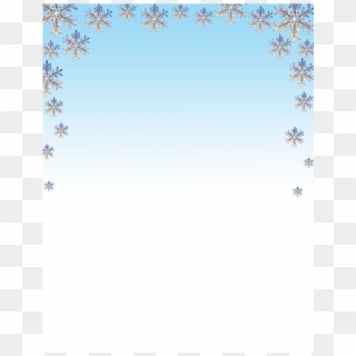 Jamesâ® Christmas Paper Falling Snowflakes 8-1/2" X - Tree Clipart
