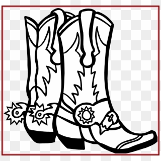 Appealing Best Black U White Clip Art - Cowboy Boots Clip Art Png Transparent Png
