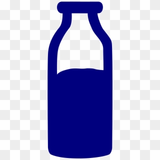Glass Milk Bottle Clipart - Botella De Leche Vector Png Transparent Png