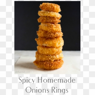 Spicy Homemade Onion Rings Clipart