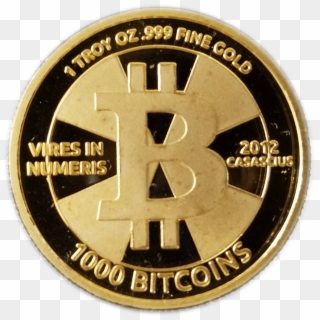 S2 1,000 Btc 2011 Gold Coin - Emblem Clipart